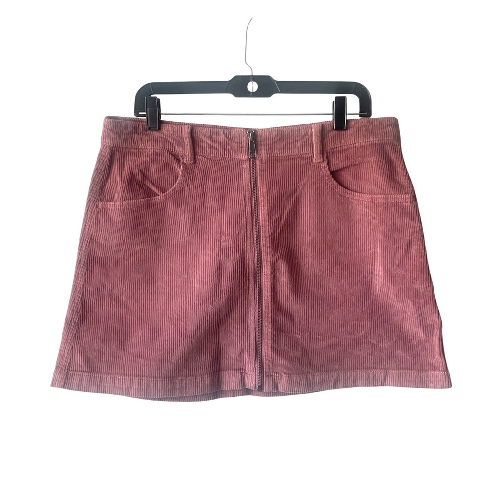 American Eagle Outfitters Pink Corduroy Midi Skirt